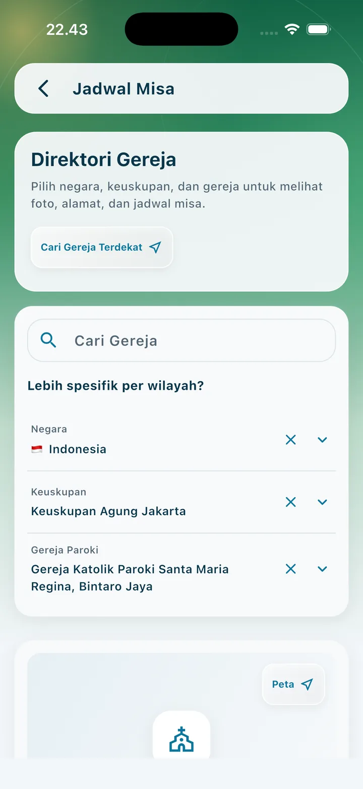 GEREJA & JADWAL MISA — MyCatholic